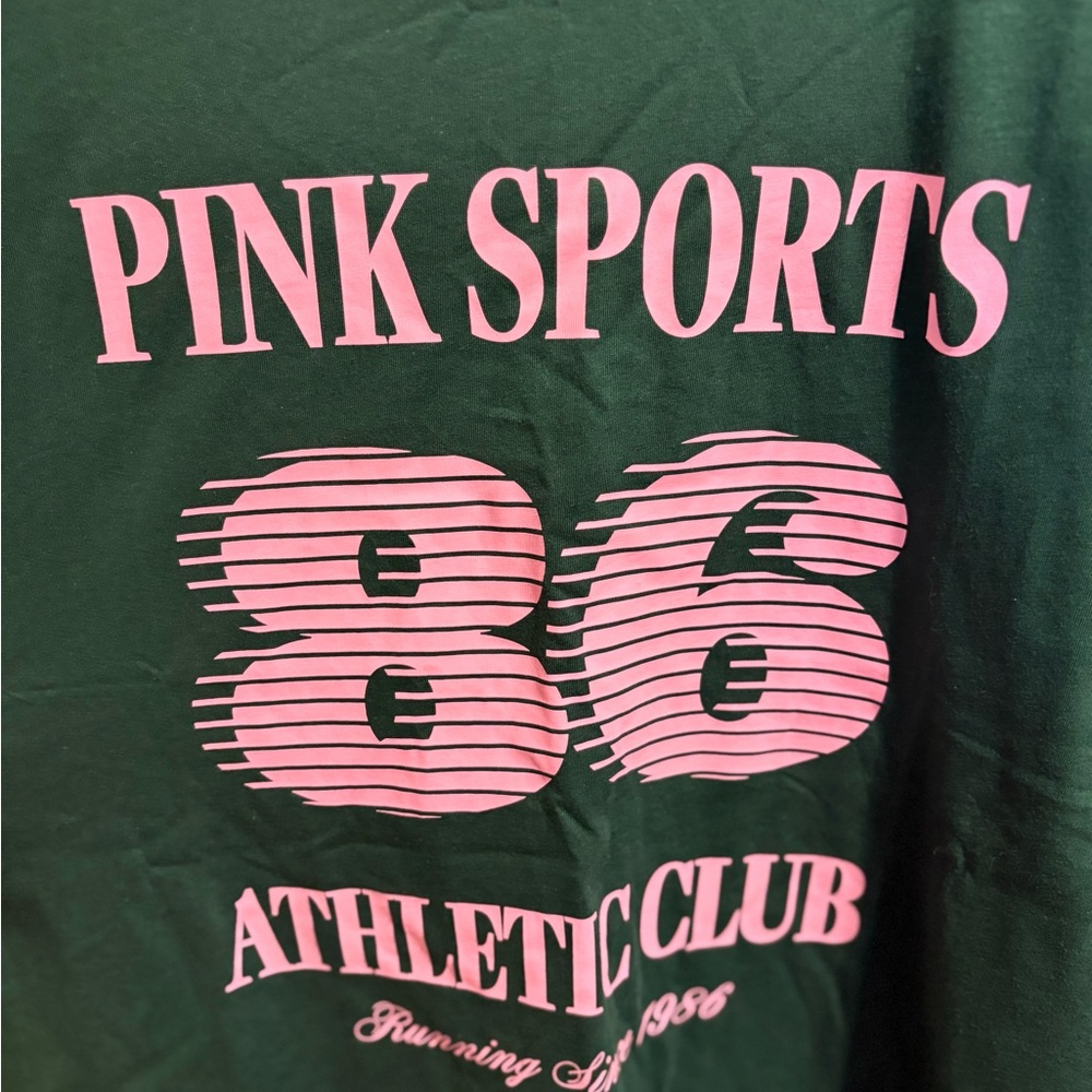 NWT PINK Victoria’s Secret Campus Tee - Picture 2 of 5